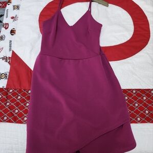 Elegant Pink Women's Dress/Romper